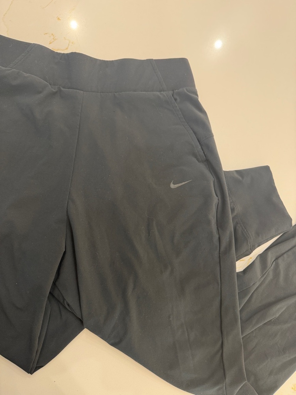 Nike Black Dri-FIT Performance Leggings with Logo Tag